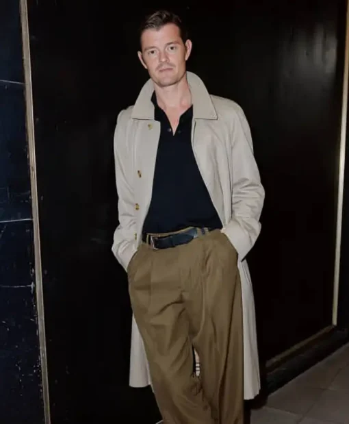 Sam Riley Premiere Cranko Trench Grey Coat