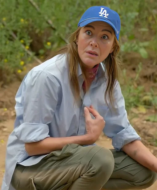 Shrinking S02 Christa Miller Blue Shirt