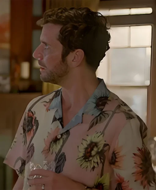 Shrinking S02 Michael Urie Sunflower Print Shirt