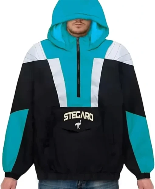 Stegaro Half Zip-Up Hooded Jacket