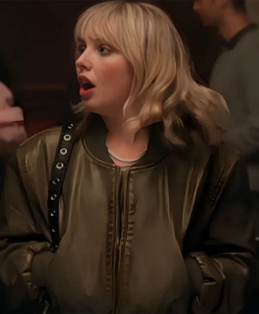 The Sex Lives Of College Girls S03 Mia Rodgers Bomber Leather Jacket