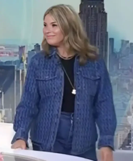 The Today Show Jenna Bush Hager Blue Denim shirt