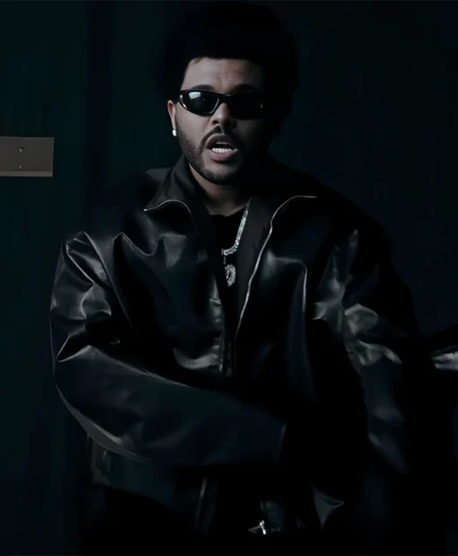 The Weeknd Timeless Leather Black Jacket