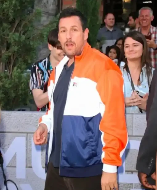 Adam Sandler Murder Mystery Nick Spitz Color Block Premiere Jacket