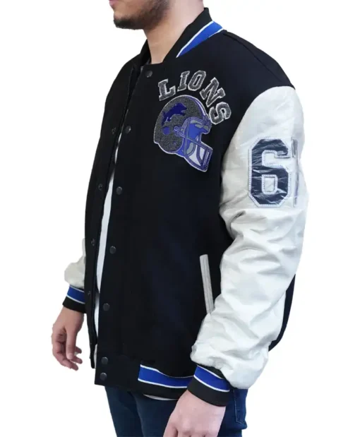 Beverly Hills Cop Eddie Murphy Detroit Lions Letterman Jacket