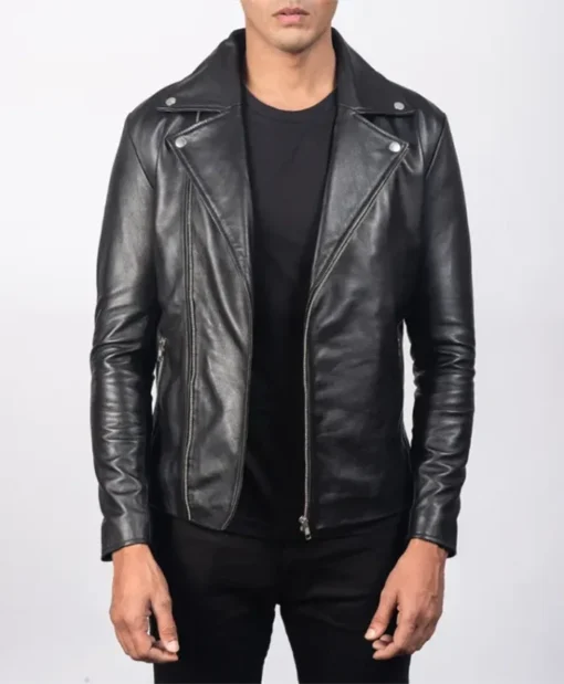 Black Biker Leather Jacket