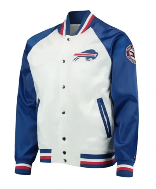 Buffalo Bills Blue And White Varsity Jacket