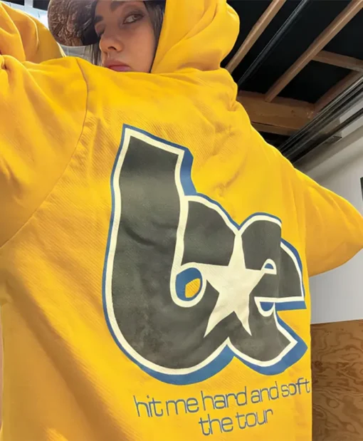 Buy Billie Eilish Hit Me Hard And Soft The Tour Yellow Zipper Hoodie For Unisex