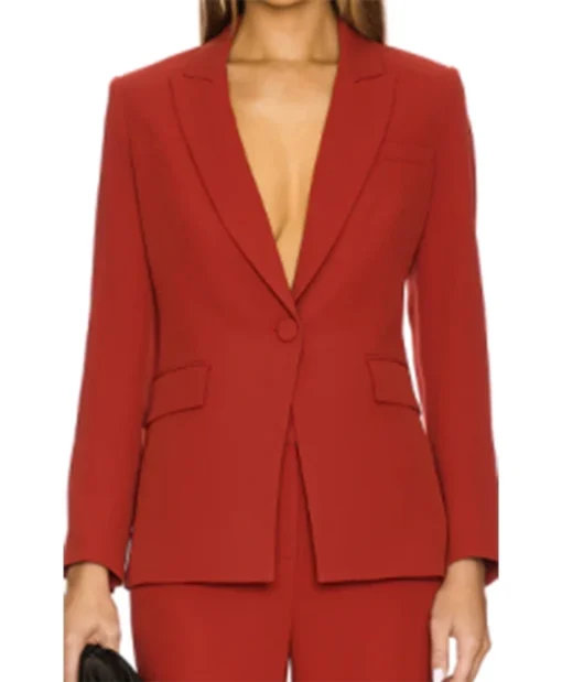 Buy Now Alana De La Garza TV-Series FBI Most Wanted 2024 Isobel Castille Red Blazer For Unisex