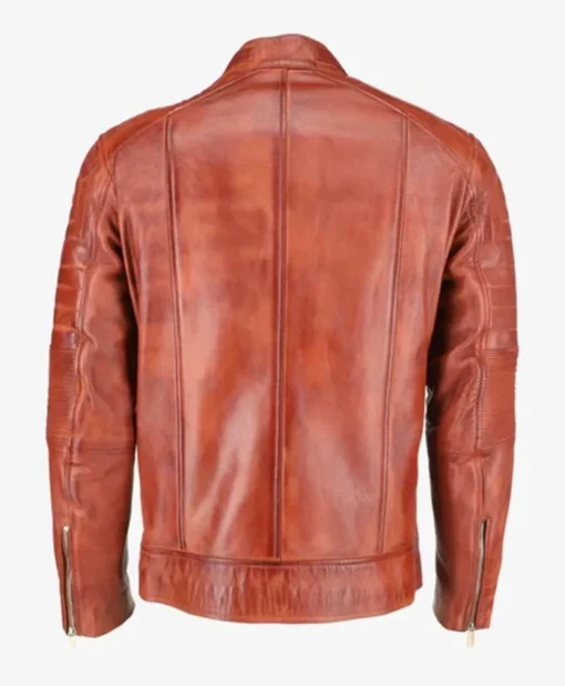 Buy Now Cafe Racer Brown Motorcycle Leather Jacket For Men And Women