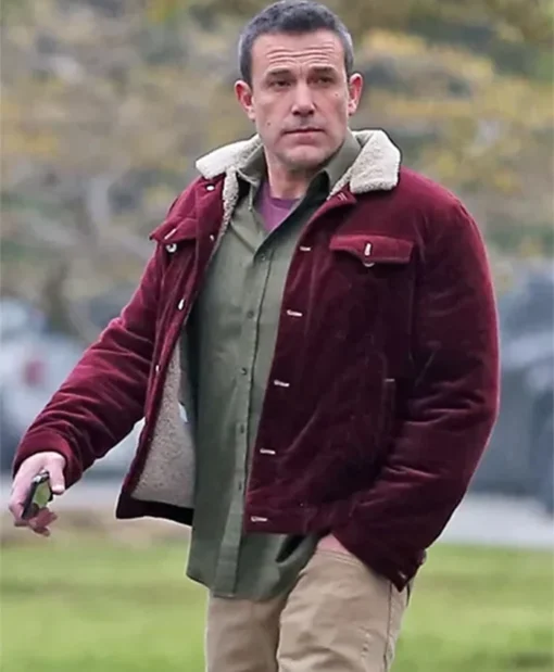 Buy Now Christian Wolff Movie The Accountant 2 Ben Affleck Maroon Corduroy Jacket For Unisex