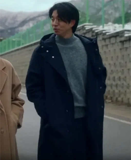 Buy Now Han Jeong-won TV-Series The Trunk 2024 Gong Yoo Blue Hooded Coat For Unisex