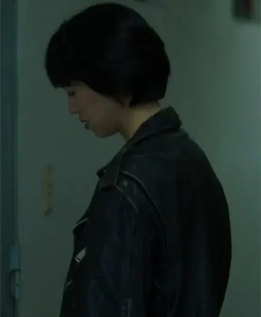 Buy Now Jeon Hye-Jin TV-Series The Trunk Season 01 Si-Jeong Black Biker Leather Jacket For Unisex