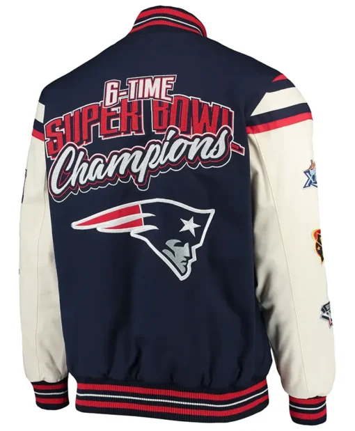 Buy Now New England Patriots G-III Sports by Carl Banks Varsity Jacket For Unisex