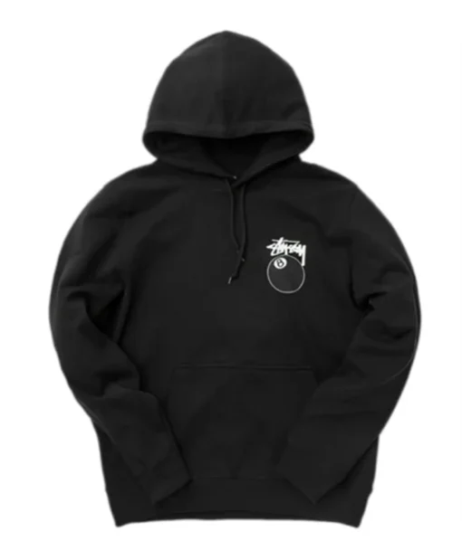 Buy Now Stussy 8 Ball Black Pullover Fleece Hoodie For Men And Women