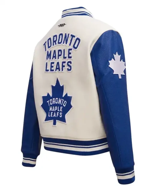 Buy Now Toronto Maple Leafs Classic Wool and Leather Varsity Jacket For Sale