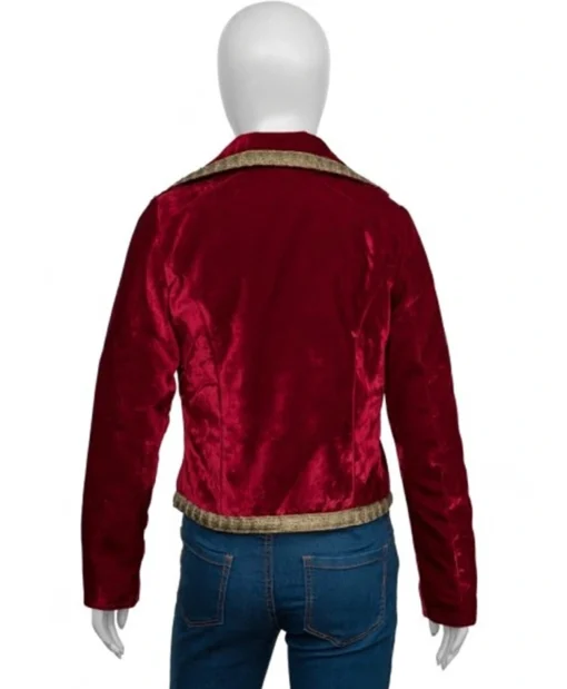 Buy Quiet TV-Series Twisted Metal Stephanie Beatriz Maroon Velvet Blazer For Unisex