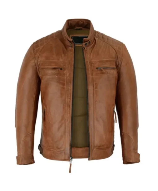 Cafe Racer Brown Jacket