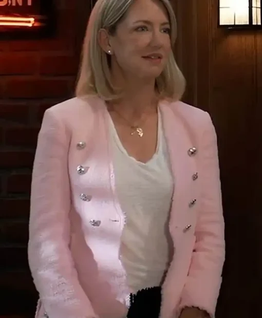 General Hospital Nina Reeves Pink Tweed Blazer Jacket