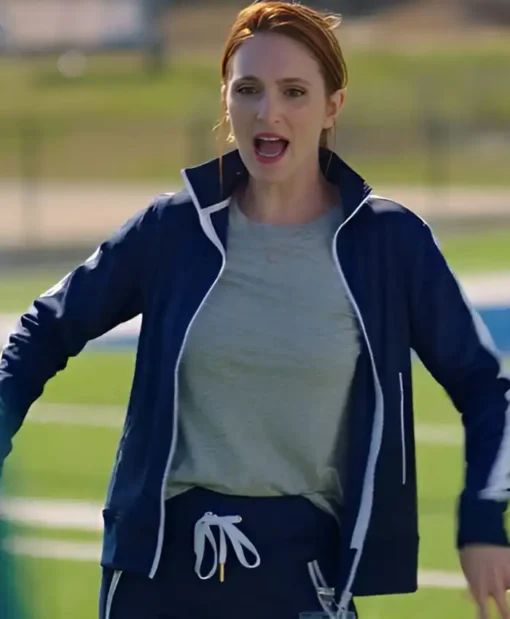 Get Now English Teacher Stephanie Koenig Navy Blue Tracksuit For Sale