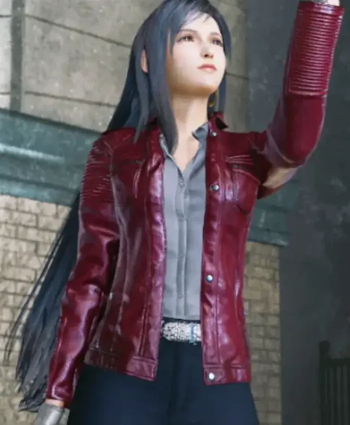 Get Now Final Fantasy VII Advent Children Leather Red Jacket For Sale