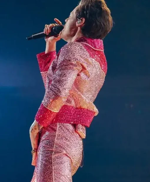 Get Now Love On Tour Harry Styles Sequin Pink Jacket For Sale