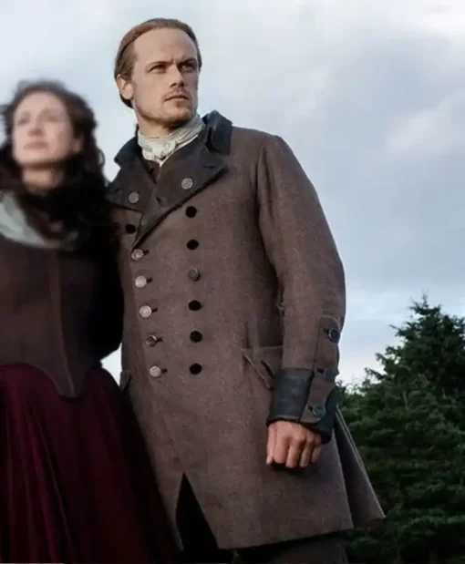 Jamie Fraser Outlander Double Breasted Coat