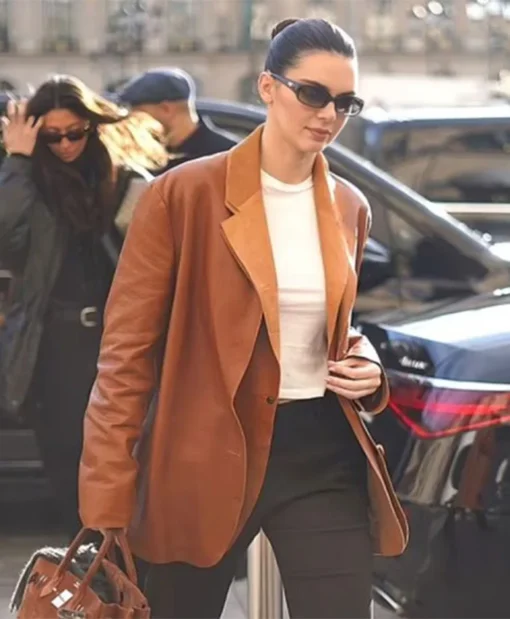 Kendall Jenner Leather Blazer