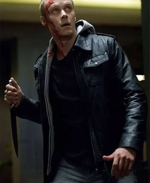 Michael Dorman Daybreakers Black Leather Jacket