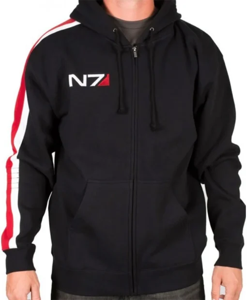 N7 Mass Effect Gaming Black Hoodie