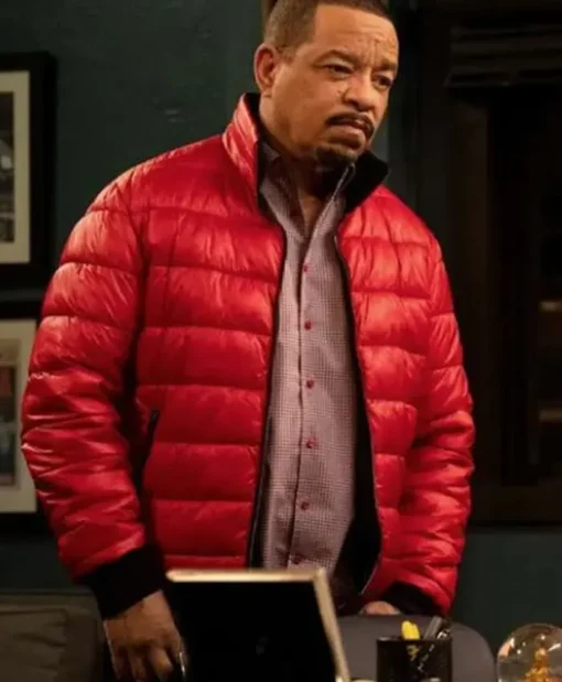 Odafin-Tutuola-Law-and-Order-SVU-Red-Puffer-Jacket