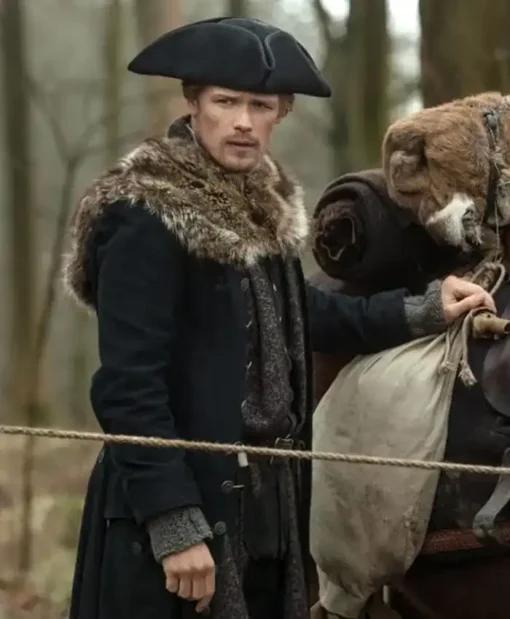 Outlander S04 Jamie Fraser Fur Coat