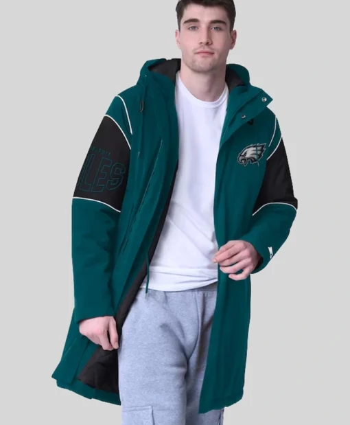 Philadelphia Eagles Starter Dynasty Polyfill Stadium Midnight Green Jacket