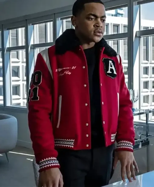 Power Book II S03 Tariq St. Patrick Varsity Red Jacket