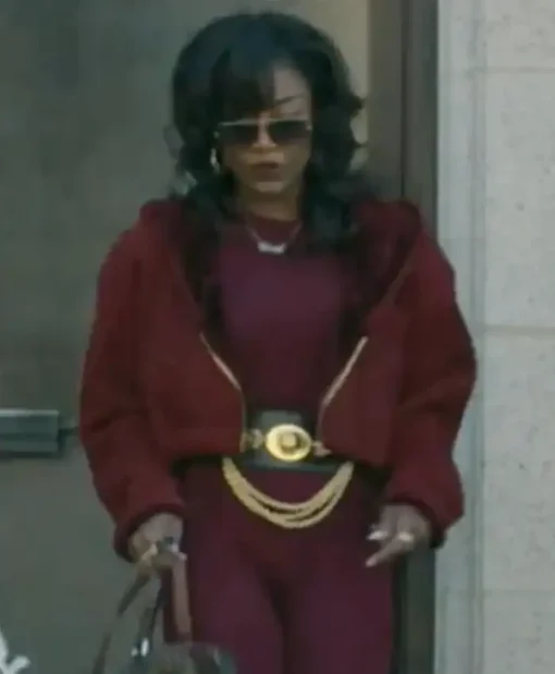 Power Book III Raising Kanan Raquel Thomas Maroon Jacket