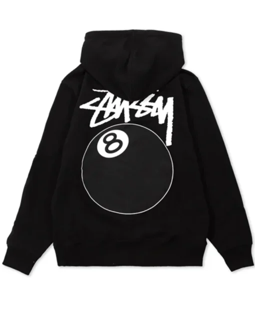 Stussy 8 Ball Black Pullover Hoodie