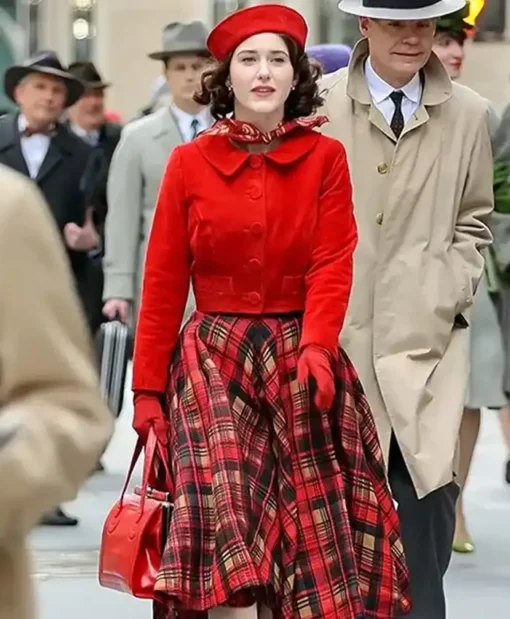 The Marvelous Mrs Maisel S05 Rachel Brosnahan Red Jacket