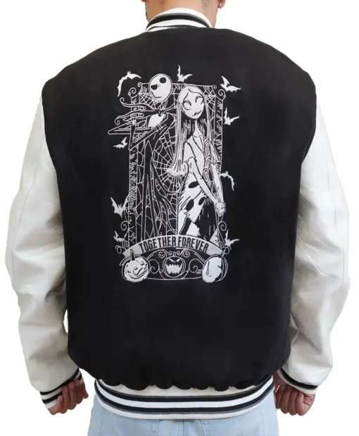 The Nightmare Before Christmas Coffee Letterman Varsity Jacket For Men And Women