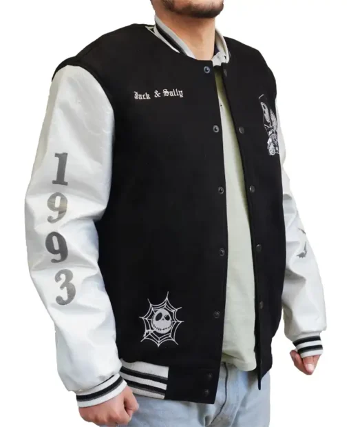 The Nightmare Before Christmas Coffee Varsity Jacket