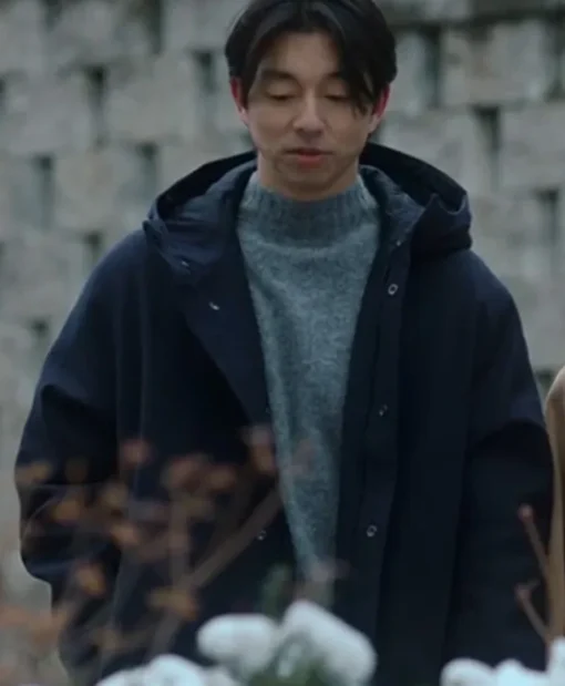 The Trunk 2024 Gong Yoo Blue Hooded Coat