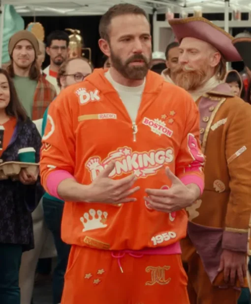 Ben Affleck Super Bowl Commercial 2025 Dunkings Orange Tracksuit