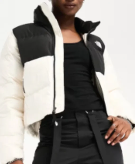 Buy Now Love is Blind Virginia Miller Black And White Puffer Jacket For Unisex