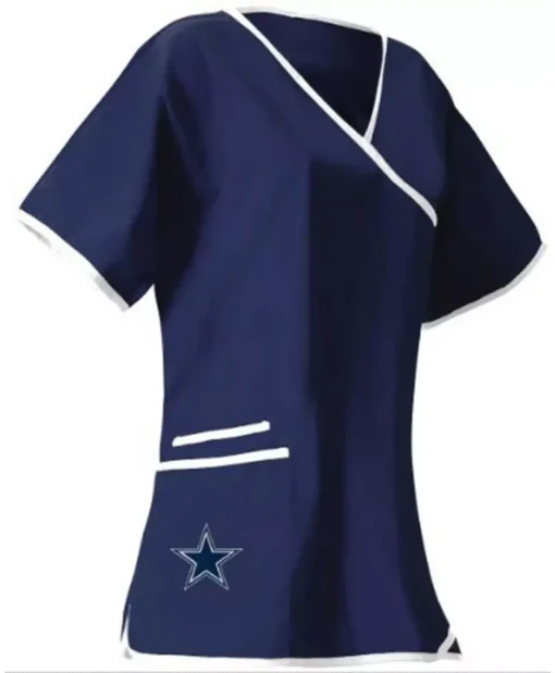 Buy Now NFL Dallas Cowboys Navy Blue Scrub For Unisex