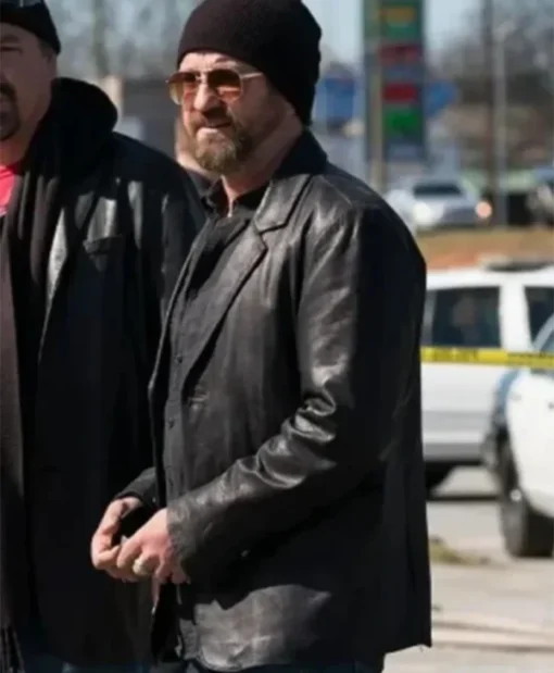 Den Of Thieves 2 Pantera Gerard Butler Leather Blazer