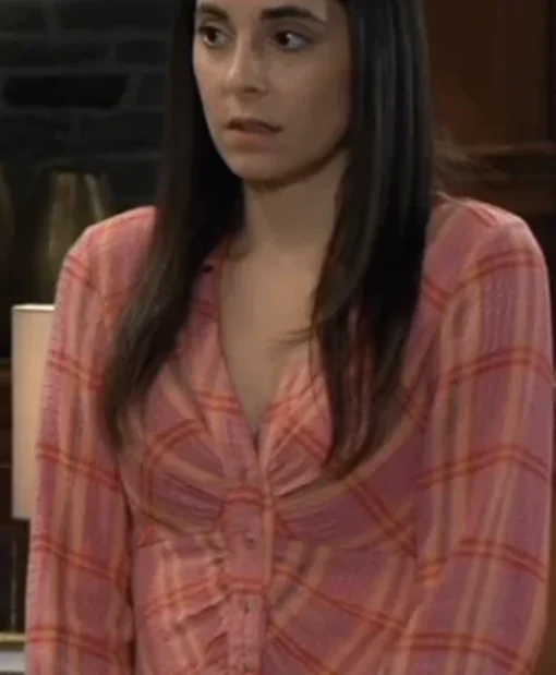 General Hospital 2025 Molly Lansing-Davis Plaid Shirt