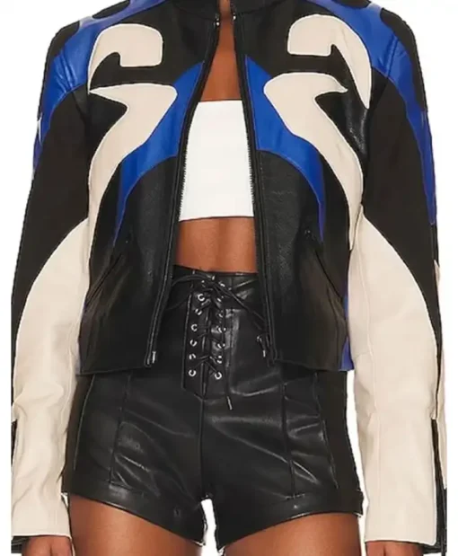 Get Now The Real Housewives of Salt Lake City Whitney Rose Multicolor Leather Jacket