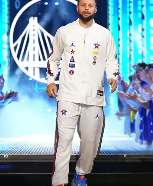 NBA All Star 2025 Showtime White Tracksuit