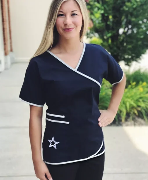 NFL Dallas Cowboys Navy Blue Scrub