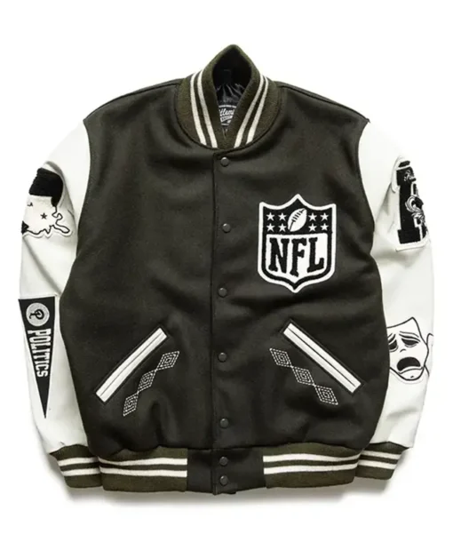 Politics x NFL Origins Letterman Varsity Jacket