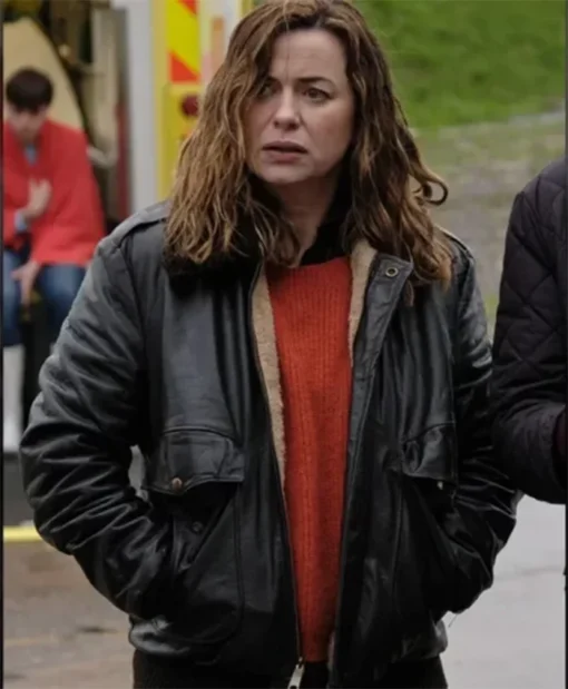 The Crow Girl Eve Myles Black Leather Jacket